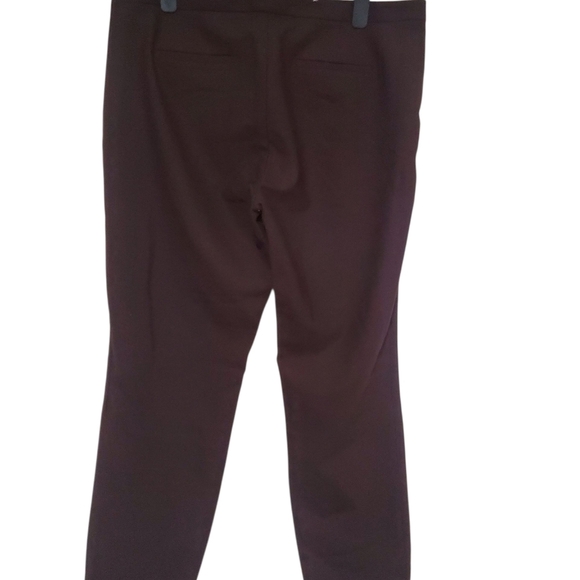 J. Crew Martie Slim Cropped Pants Trousers Side Zip Women Brown Size 16T - Picture 3 of 7